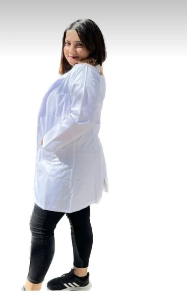 Pamuklu Alpaka Hemşire Doktor Önlüğü